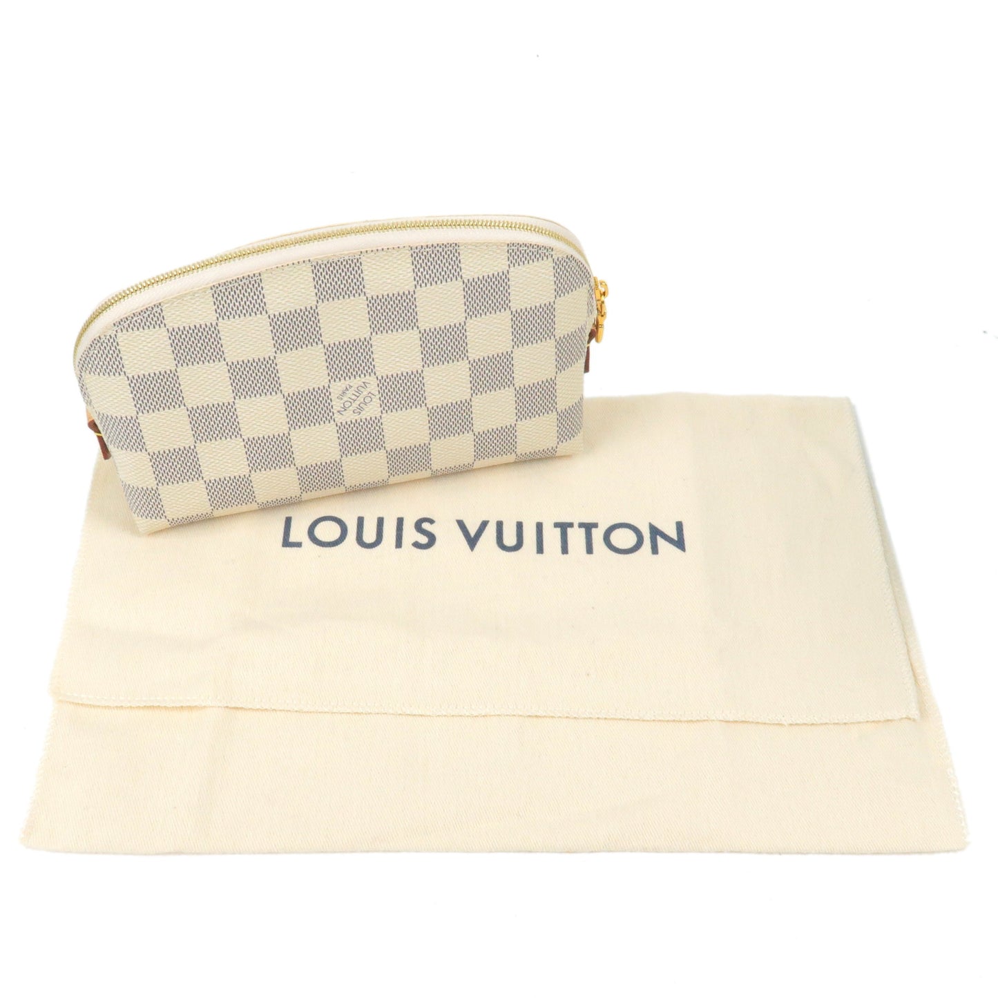 Louis Vuitton Damier Azur Pochette Cosmetic Pouch N60024