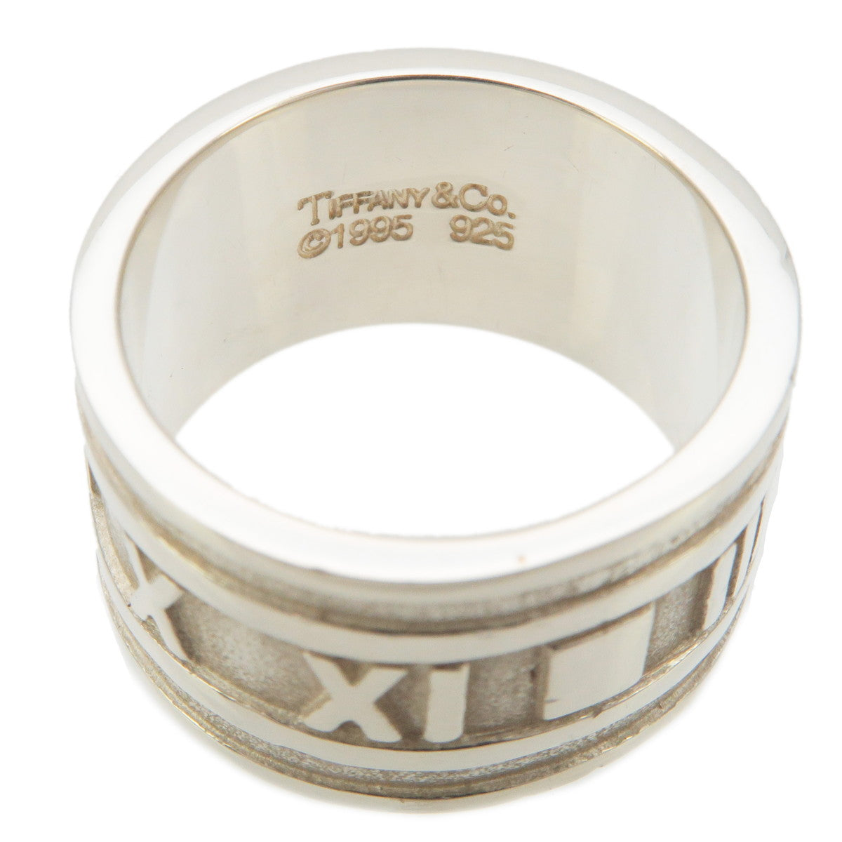 Tiffany&Co. Atlas Ring Silver SV925 US6 HK13 EU51.5