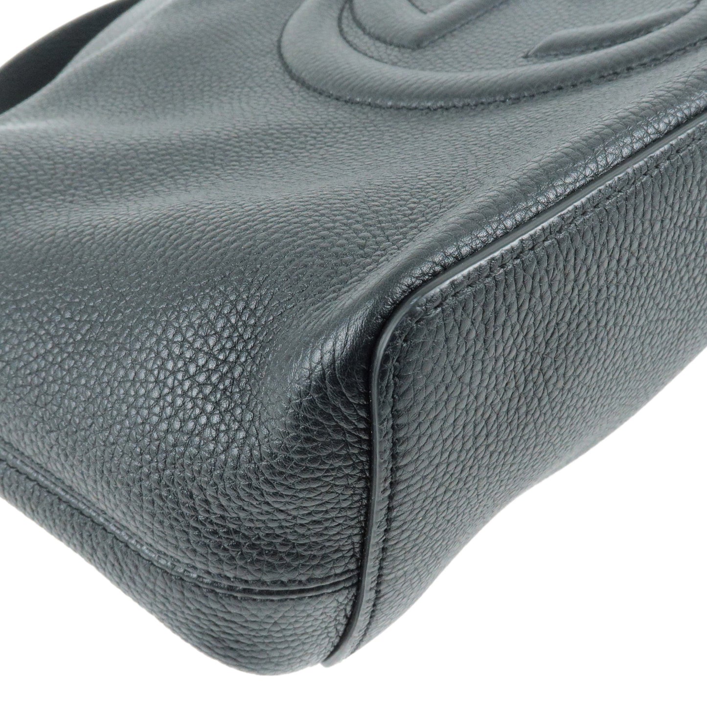 GUCCI SOHO Leather Shoulder Bag 2Way Bag Black 536194