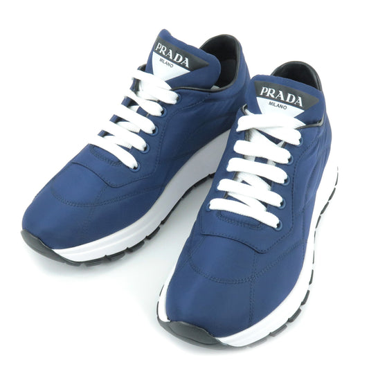 PRADA-PRAX-01-Nylon-Sneakers-Lace-Up-Shoes-Navy-US6-EU36.5