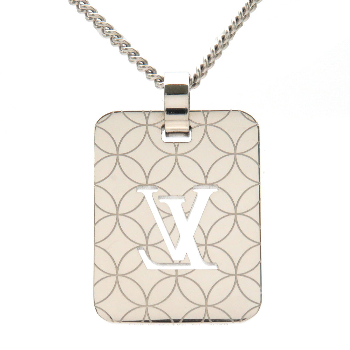 Japan Used Necklace] Louis Vuitton Pandantif Silver Lockit