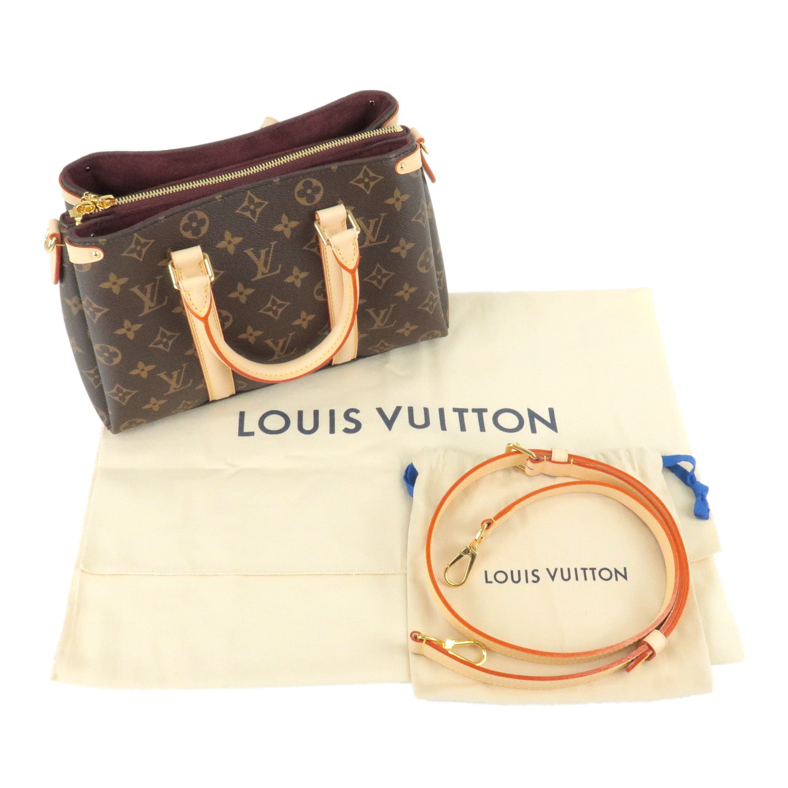Louis Vuitton Soufflot BB Small Satchel Crossbody Monogram Brown