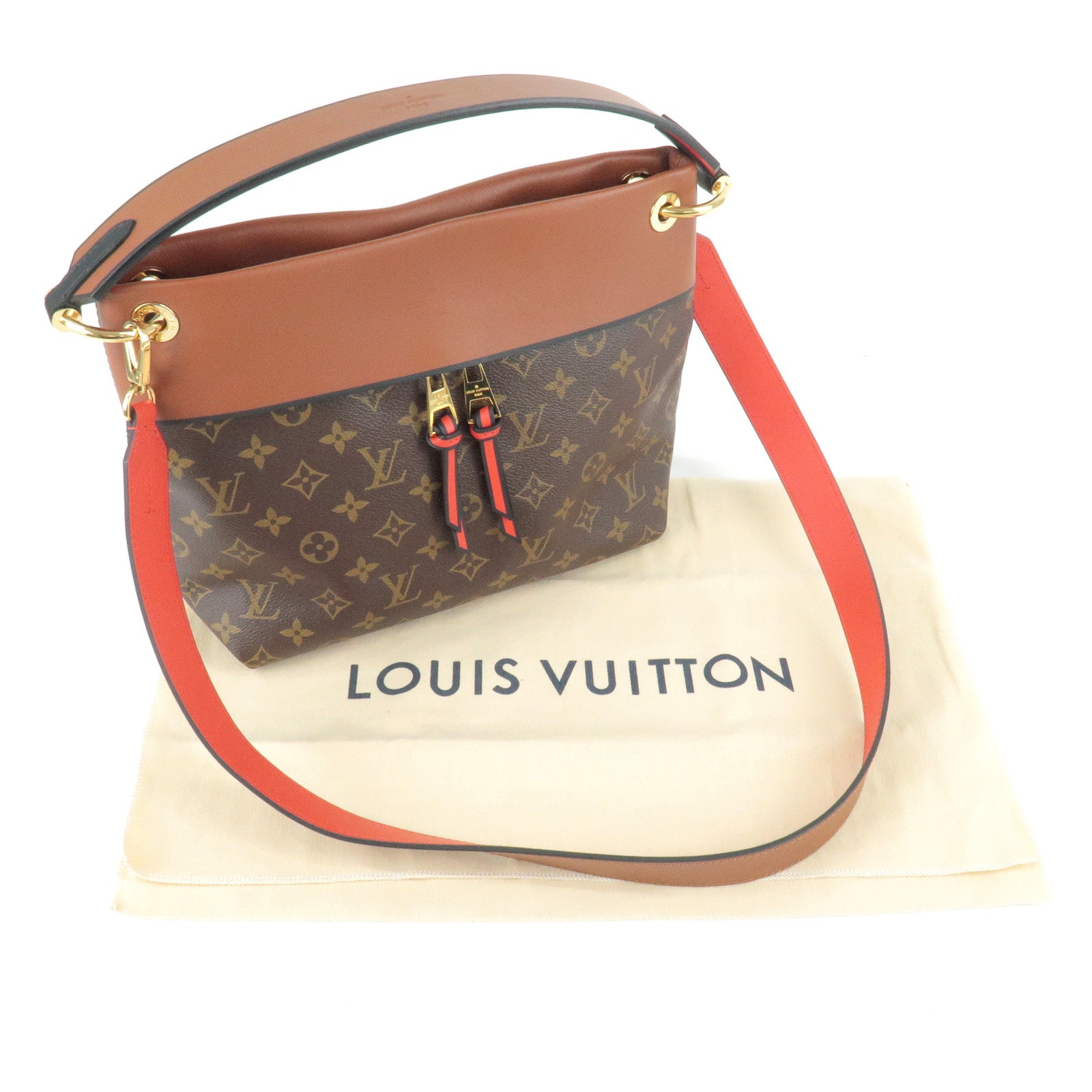 Louis Vuitton Monogram Tuileries Besace 2Way Bag Caramel M43157