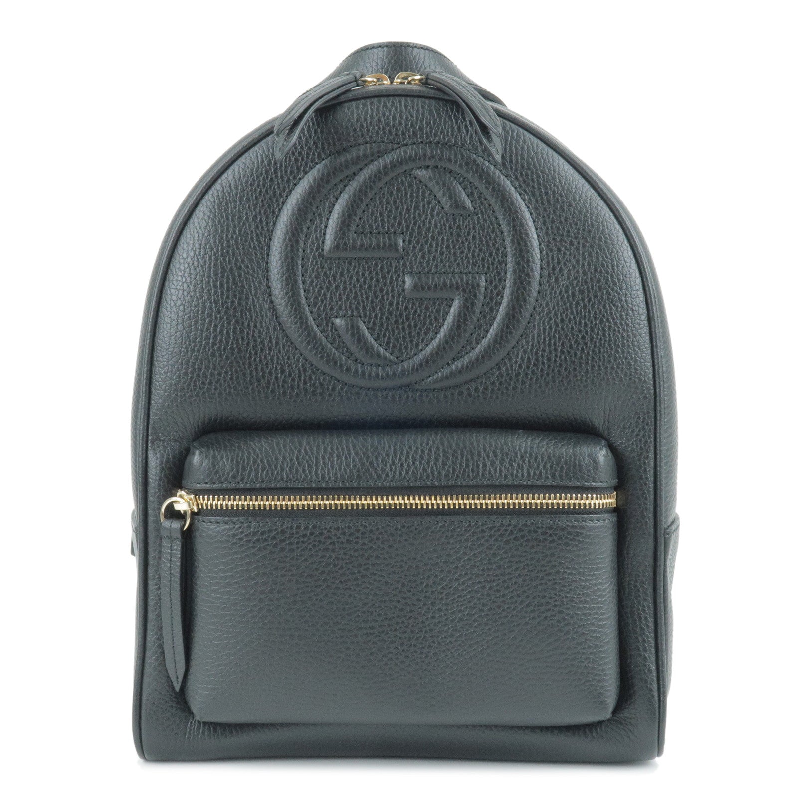 GUCCI-SOHO-Interlocking-G-Leather-Back-Pack-Black-536192