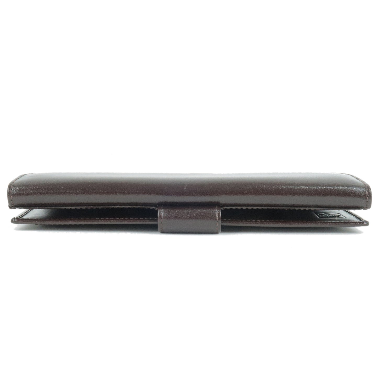 FENDI Zucca Canvas Leather Bi Fold Long Wallet Brown Khaki 01339