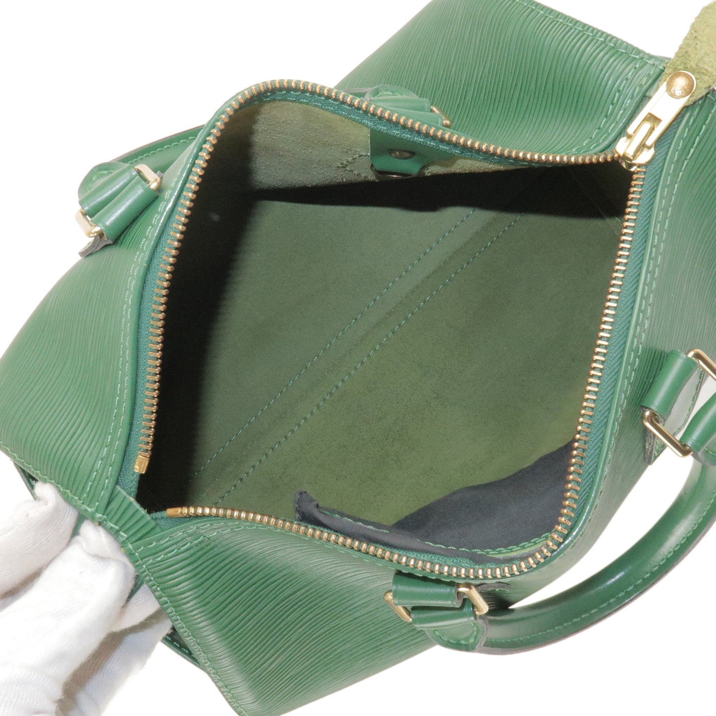 Louis Vuitton Epi Speedy 25 Hand Boston Bag Borneo Green M43015