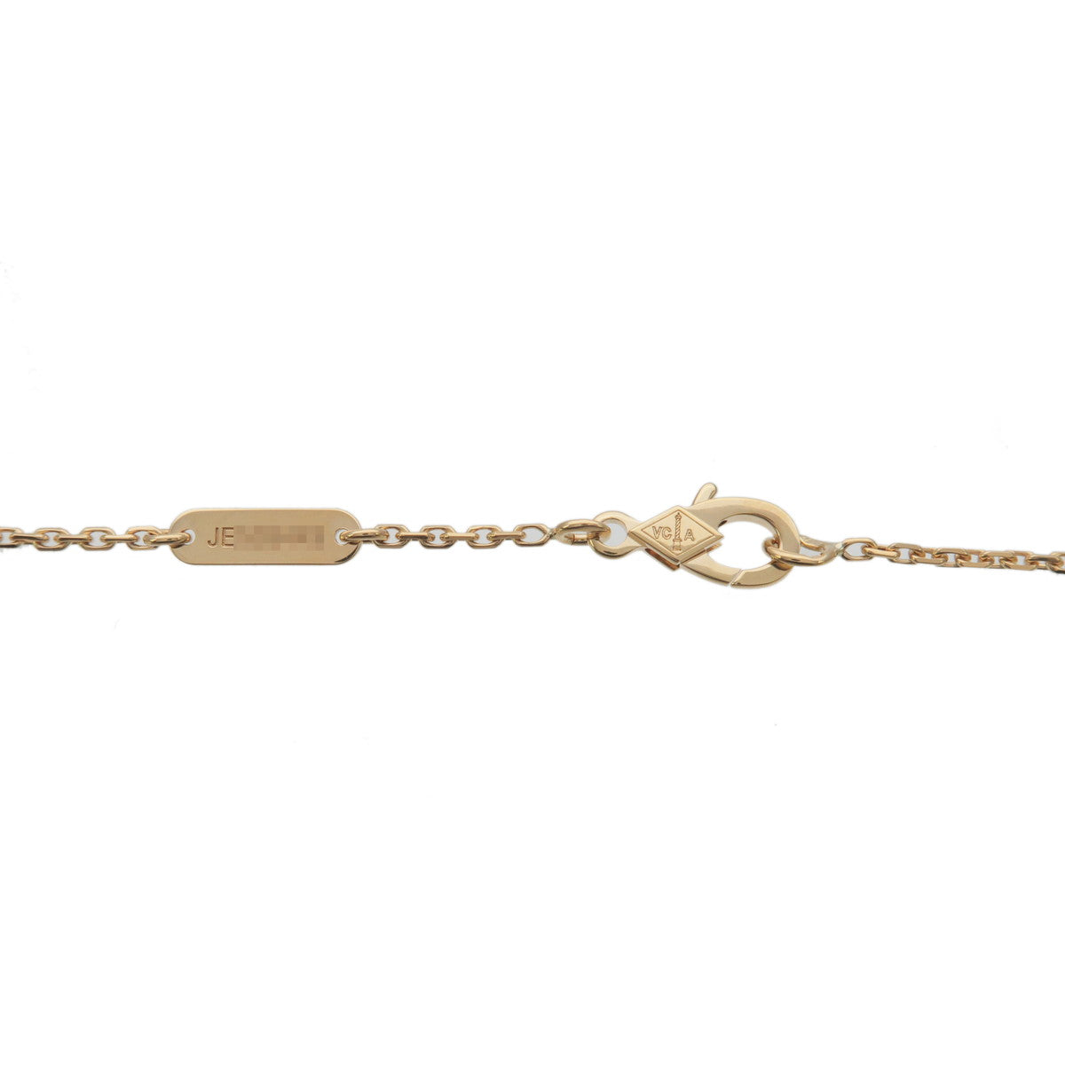Polished Van Cleef & Arpels Vintage Alhambra Necklace Onyx