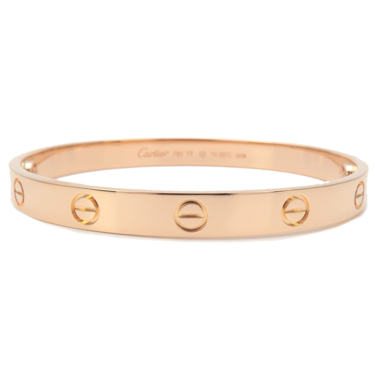 Cartier-Love-Bracelet-Bangle-#17-K18PG-750PG-Rose-Gold