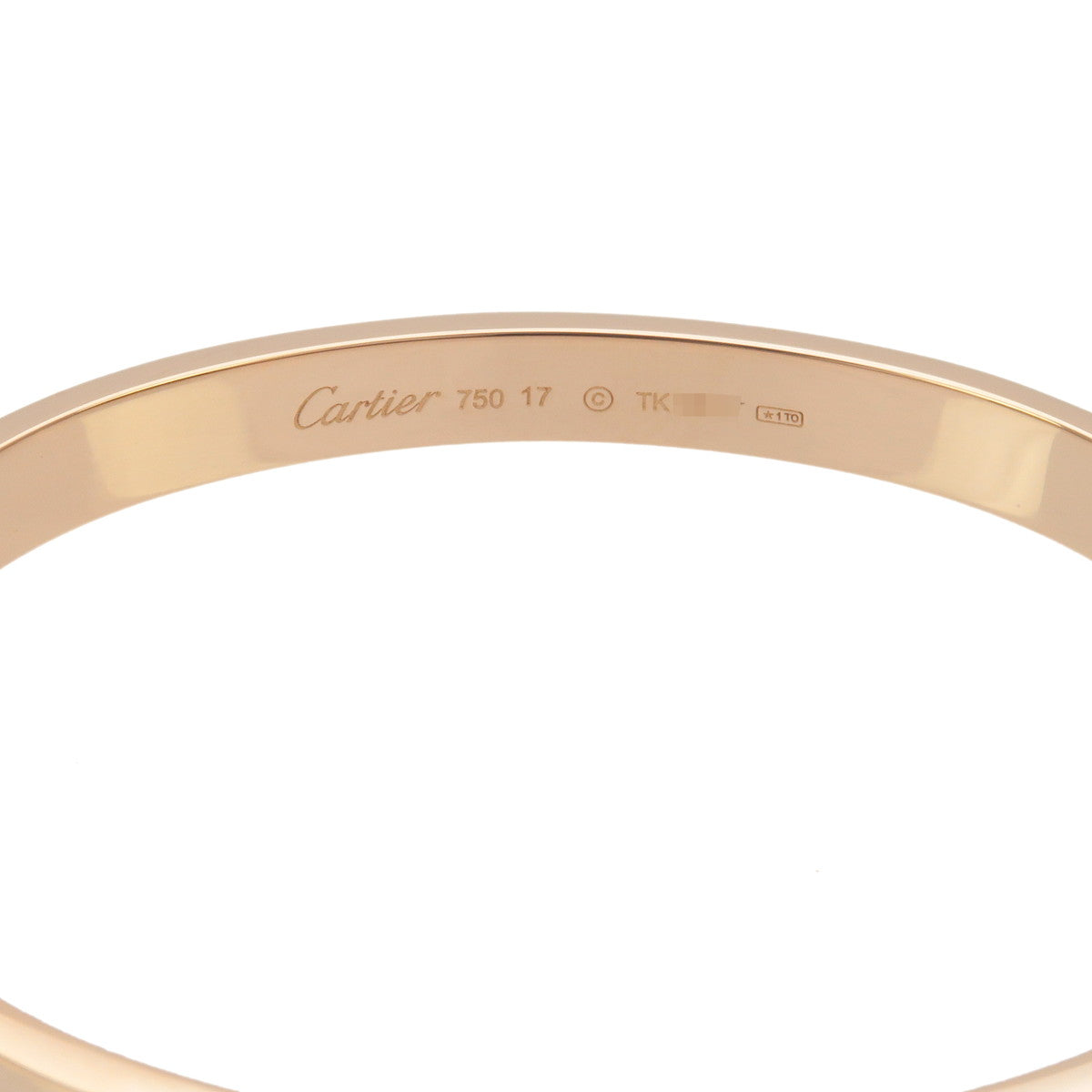 Cartier Love Bracelet Bangle #17 K18PG 750PG Rose Gold