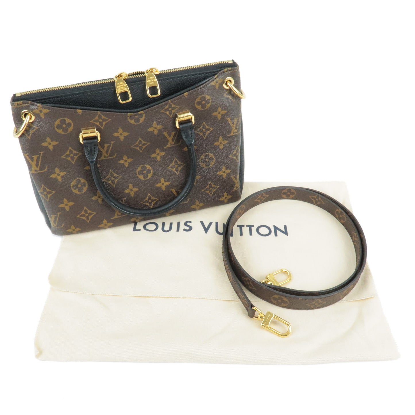Louis Vuitton Monogram Pallas BB 2Way Bag Hand Bag Noir M42960