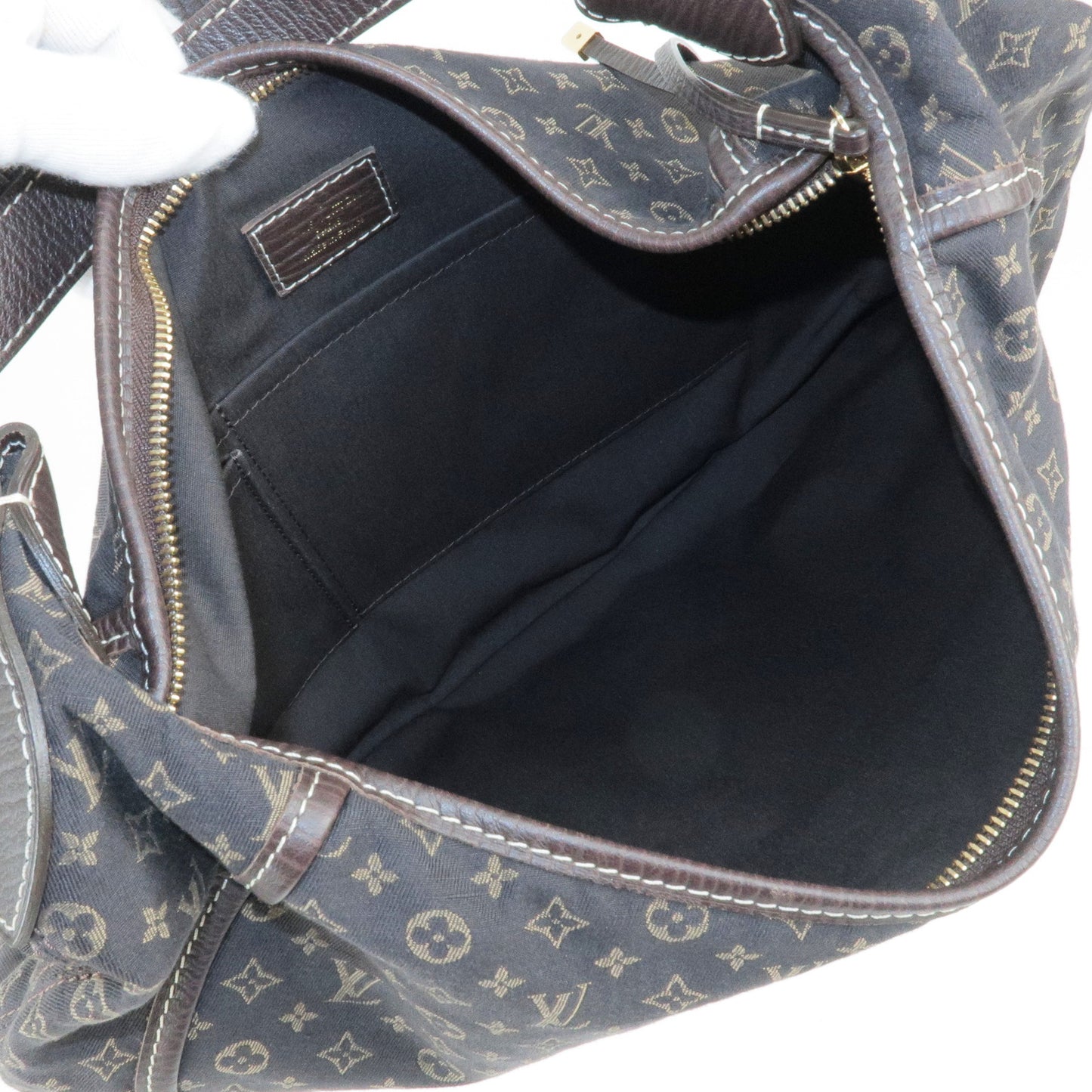 Louis Vuitton Monogram Mini Lin Manon MM Shoulder Bag Ebene M95619