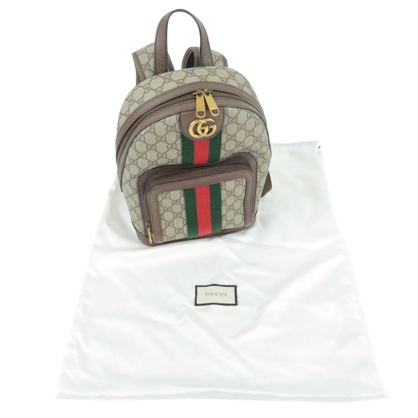 GUCCI Sherry Ophidia GG Supreme Leather GG Small Back Pack 547965
