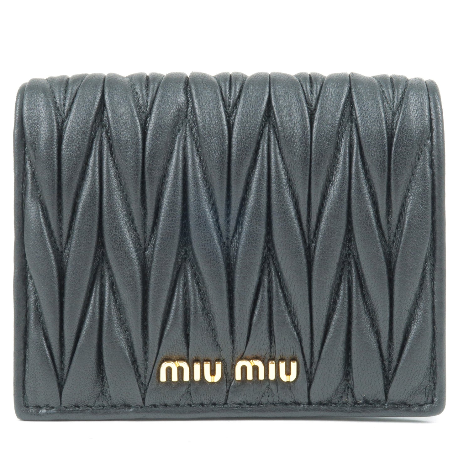 MIU-MIU-Matelasse-Leather-Bifold-Wallet-NERO-Black-5MV204
