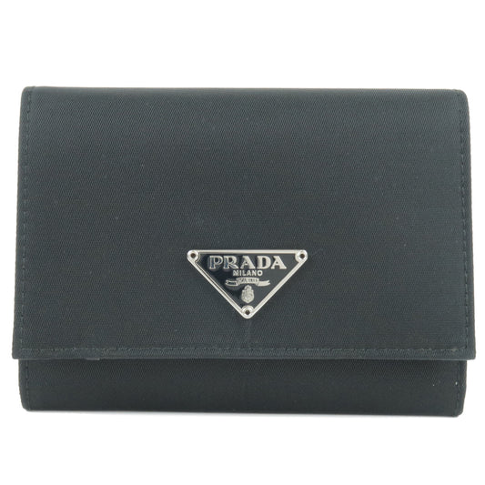 PRADA-Logo-Nylon-Bi-Fold-Coin-Case-Nero-Black-1M0842