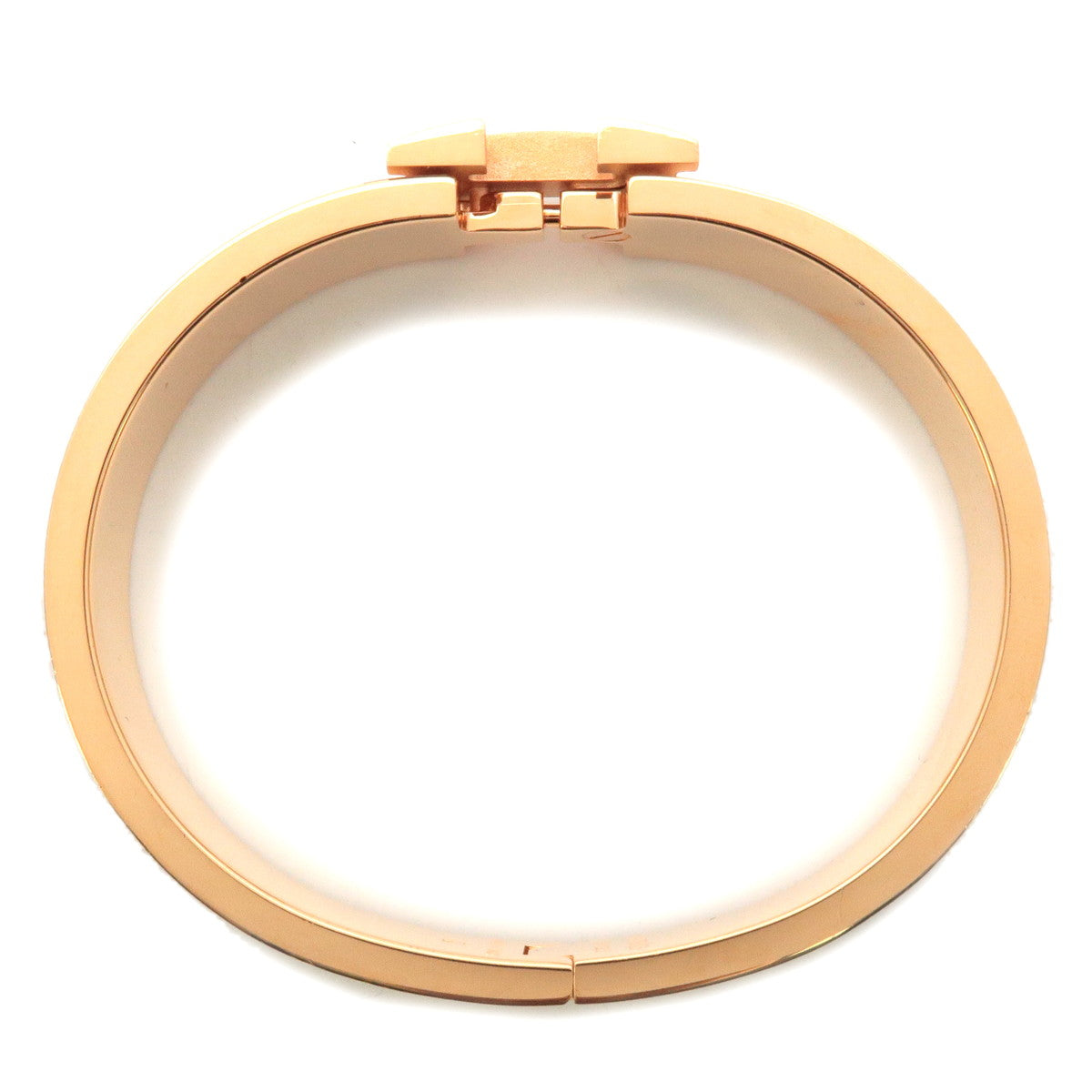 Hermes Clic H Beige Rose Gold Plated Bracelet, myGemma, AU