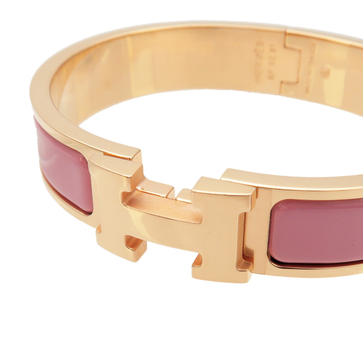Hermes Hapi double wrap etoupe leather bracelet with gold tone hardware  Large | eBay