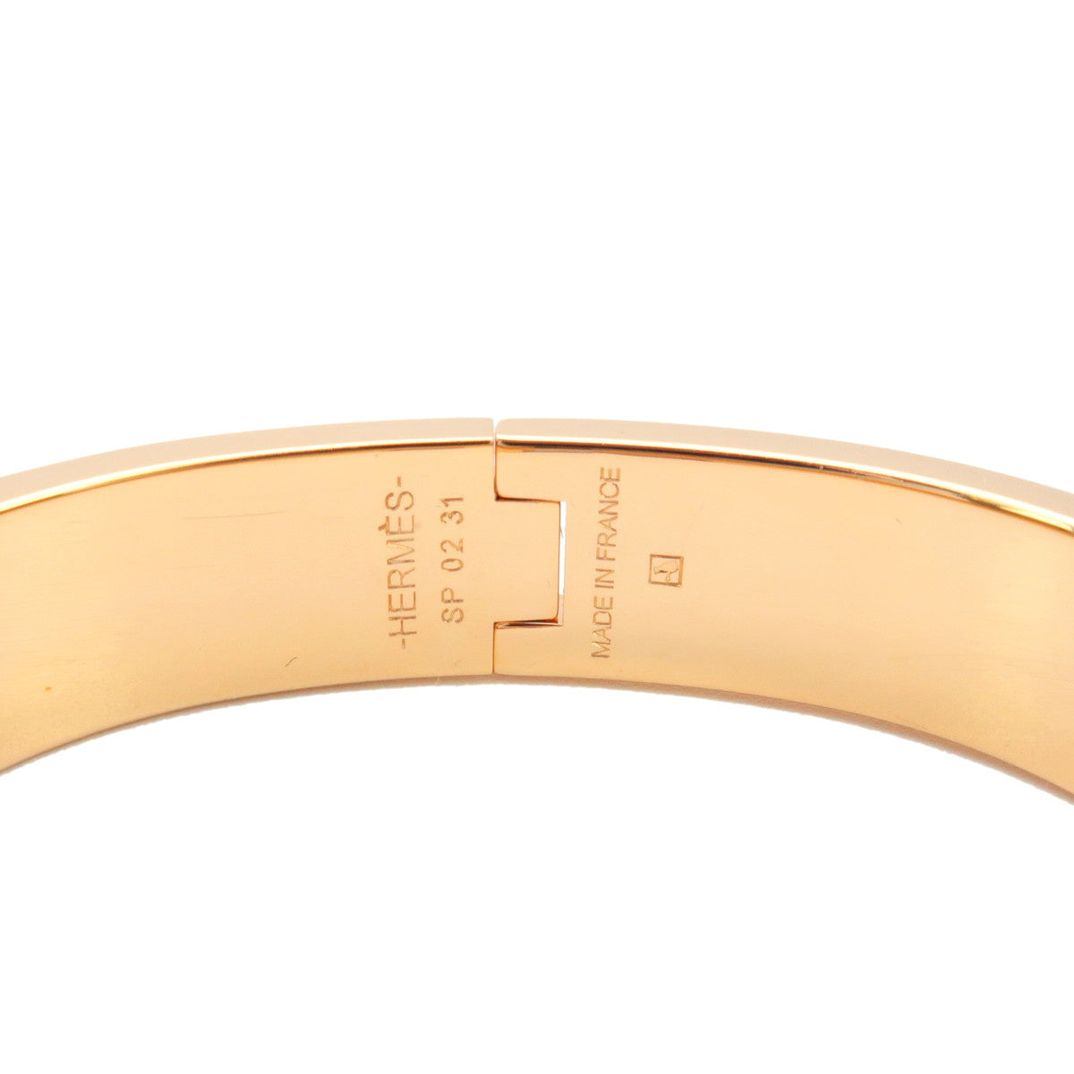 Hermes Clic H Bracelet In Pink And Rose Gold, PM – Found Fashion