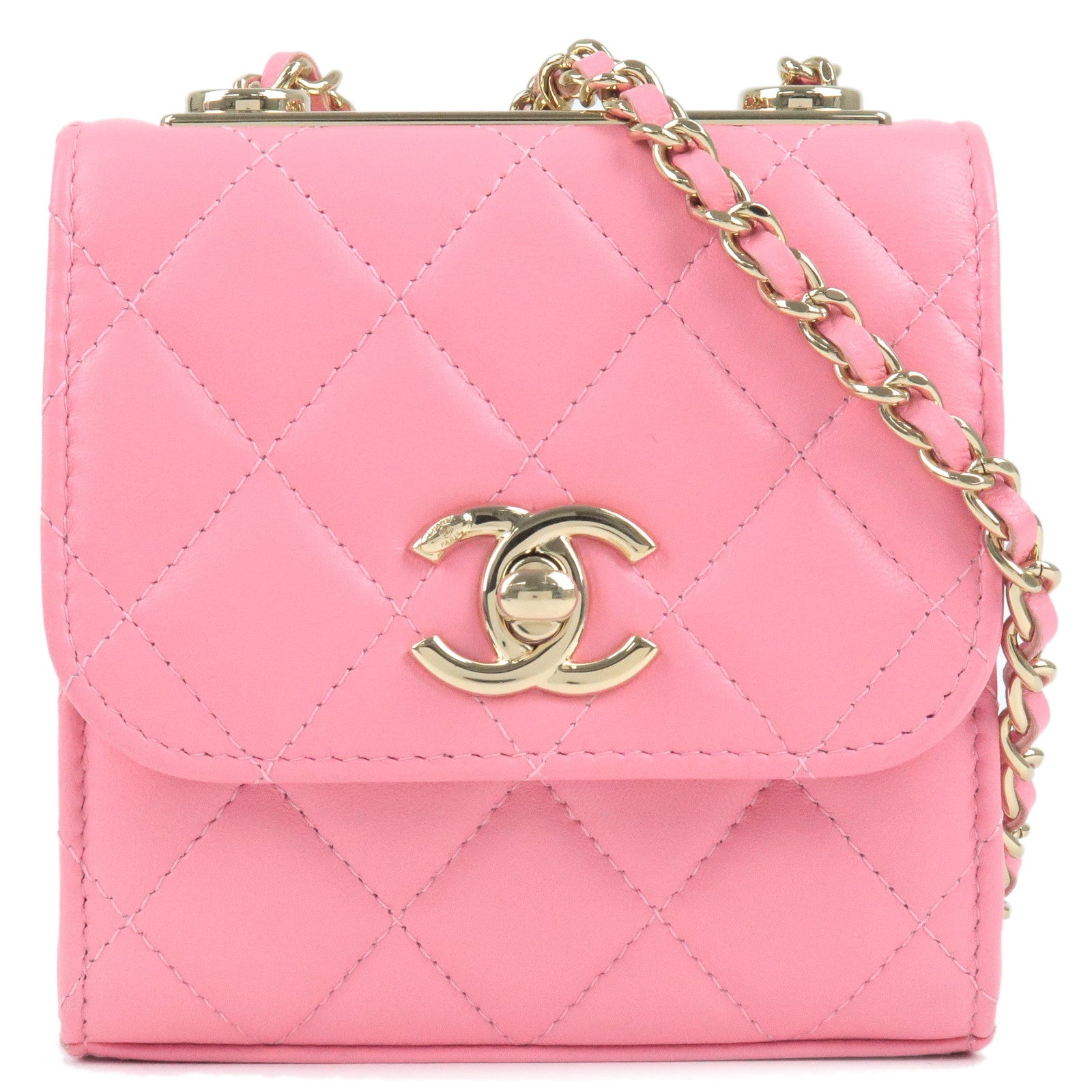 Chanel Small Trendy CC Flap Bag - Brown Handle Bags, Handbags - CHA875382