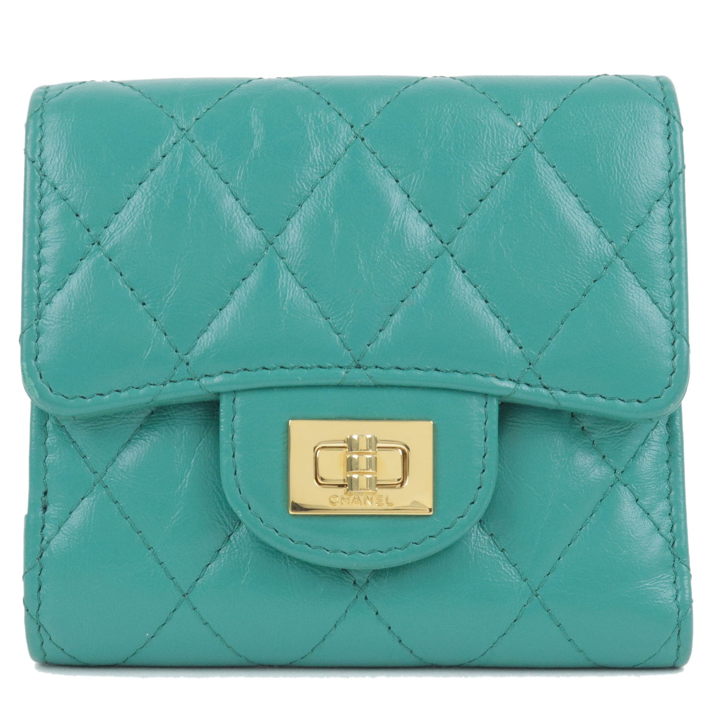 CHANEL-2.55-Leather-Trifold-Wallet-Green-Gold-Hardware-A70325 –  dct-ep_vintage luxury Store
