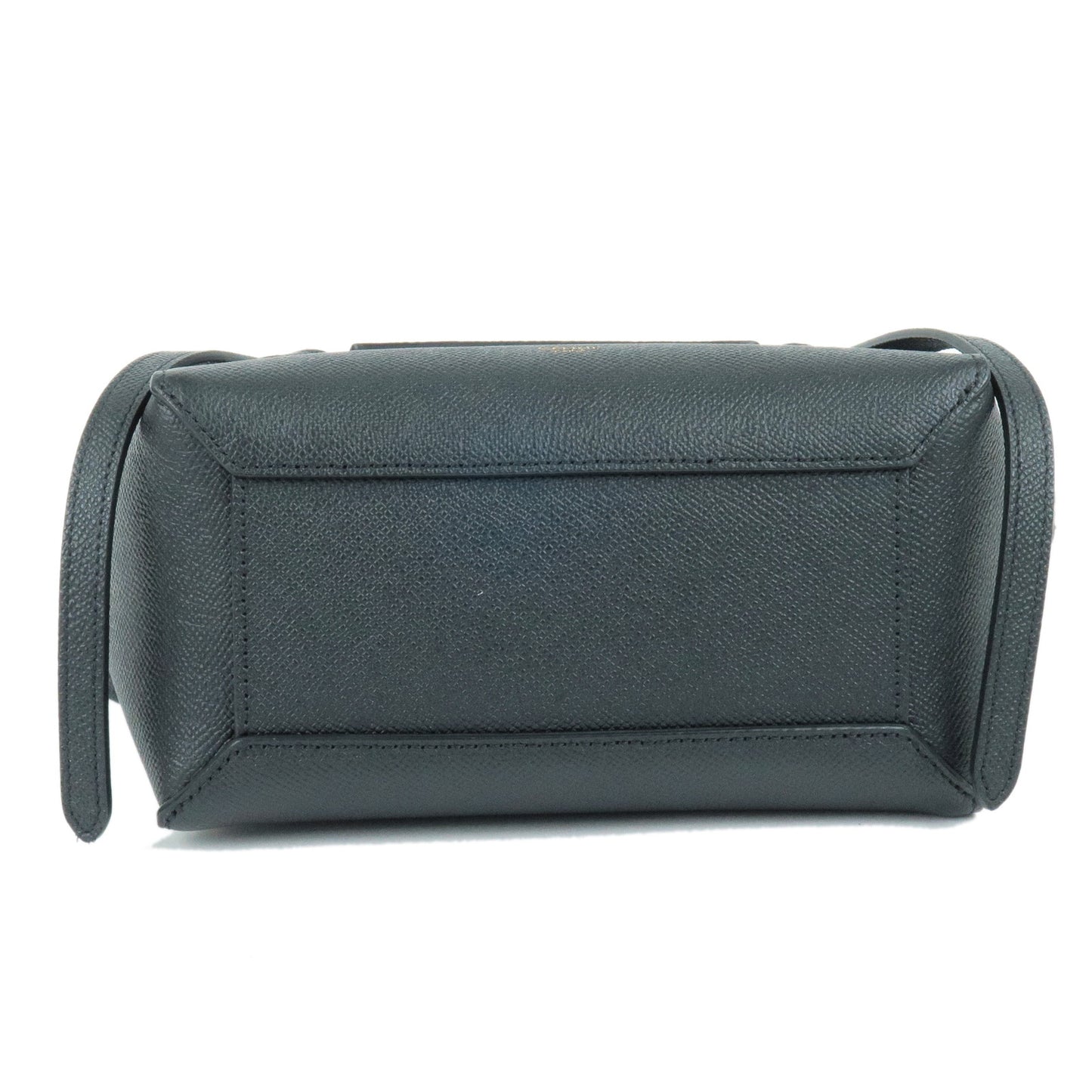 CELINE Leather Belt Bag Nano 2Way Bag Hand Bag Black 189003