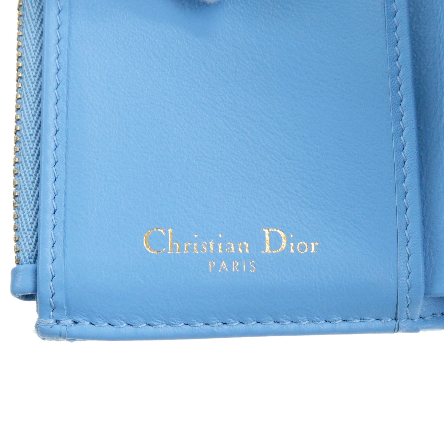 Christian Dior Oblique Trotter Canvas Leather Saddle Small Wallet