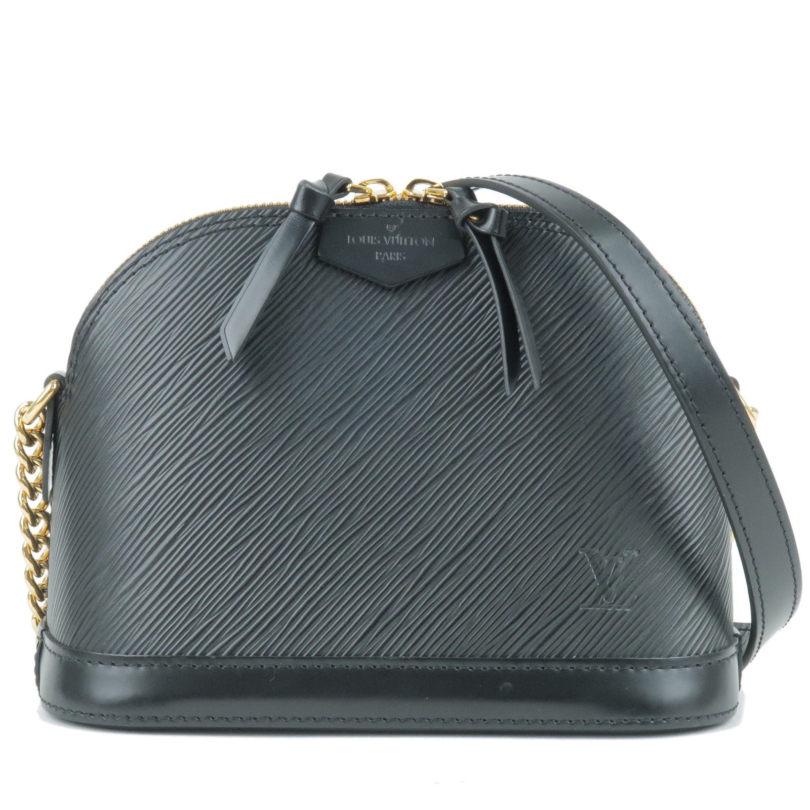 Louis Vuitton vintage black Epi Alma PM bag .. excellent condition like new  ..