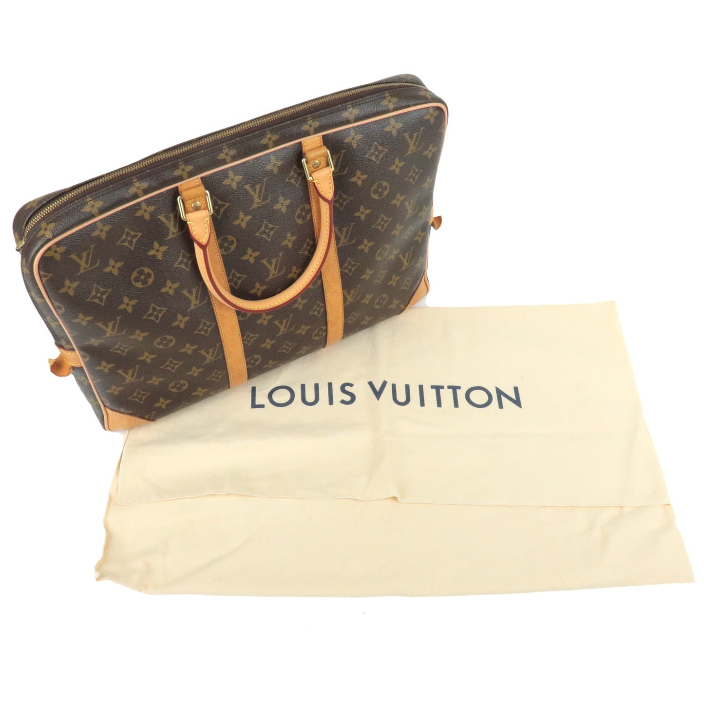LOUIS VUITTON Porte-Documents Voyage Monogram Canvas Briefcase Bag-US