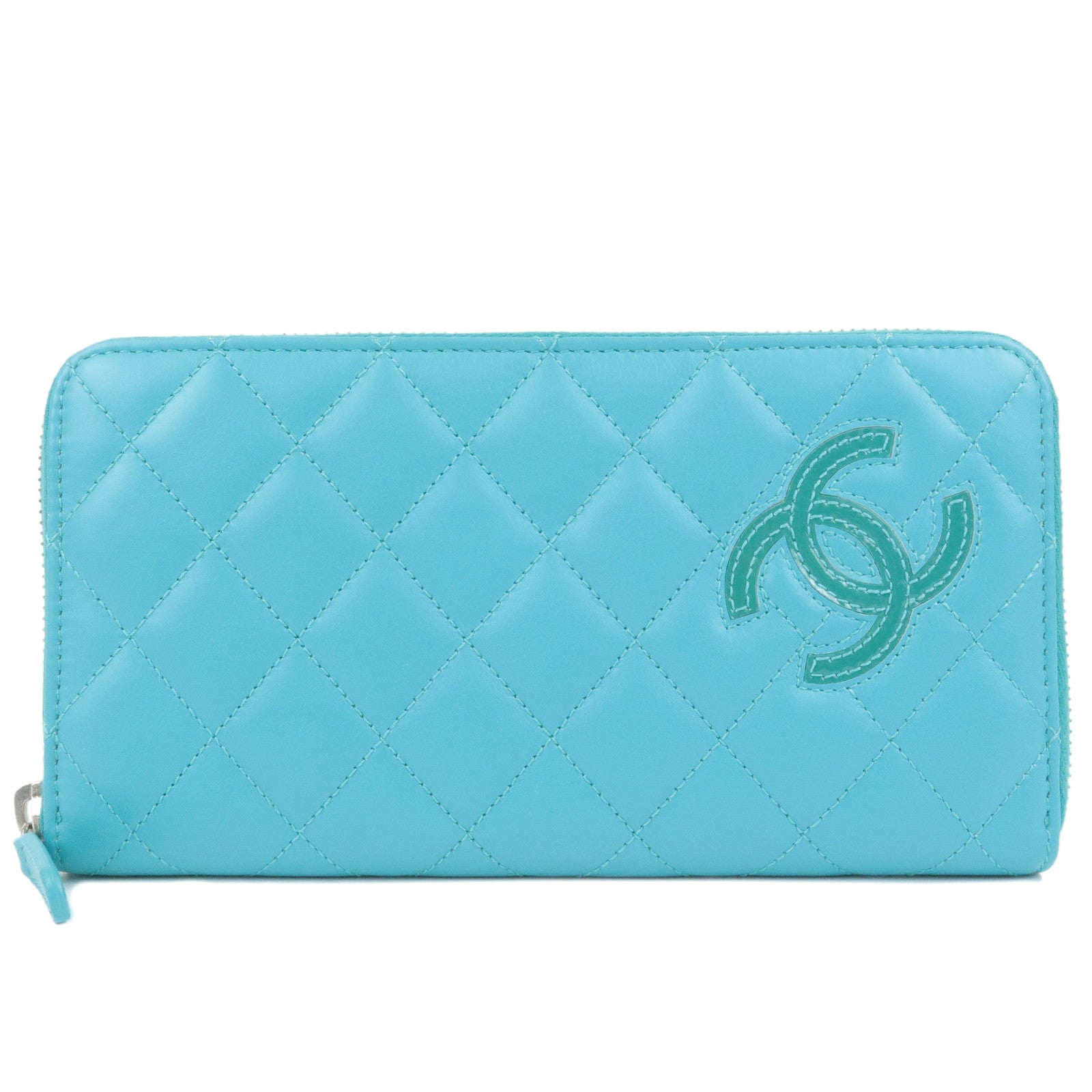 chanel wallet large green