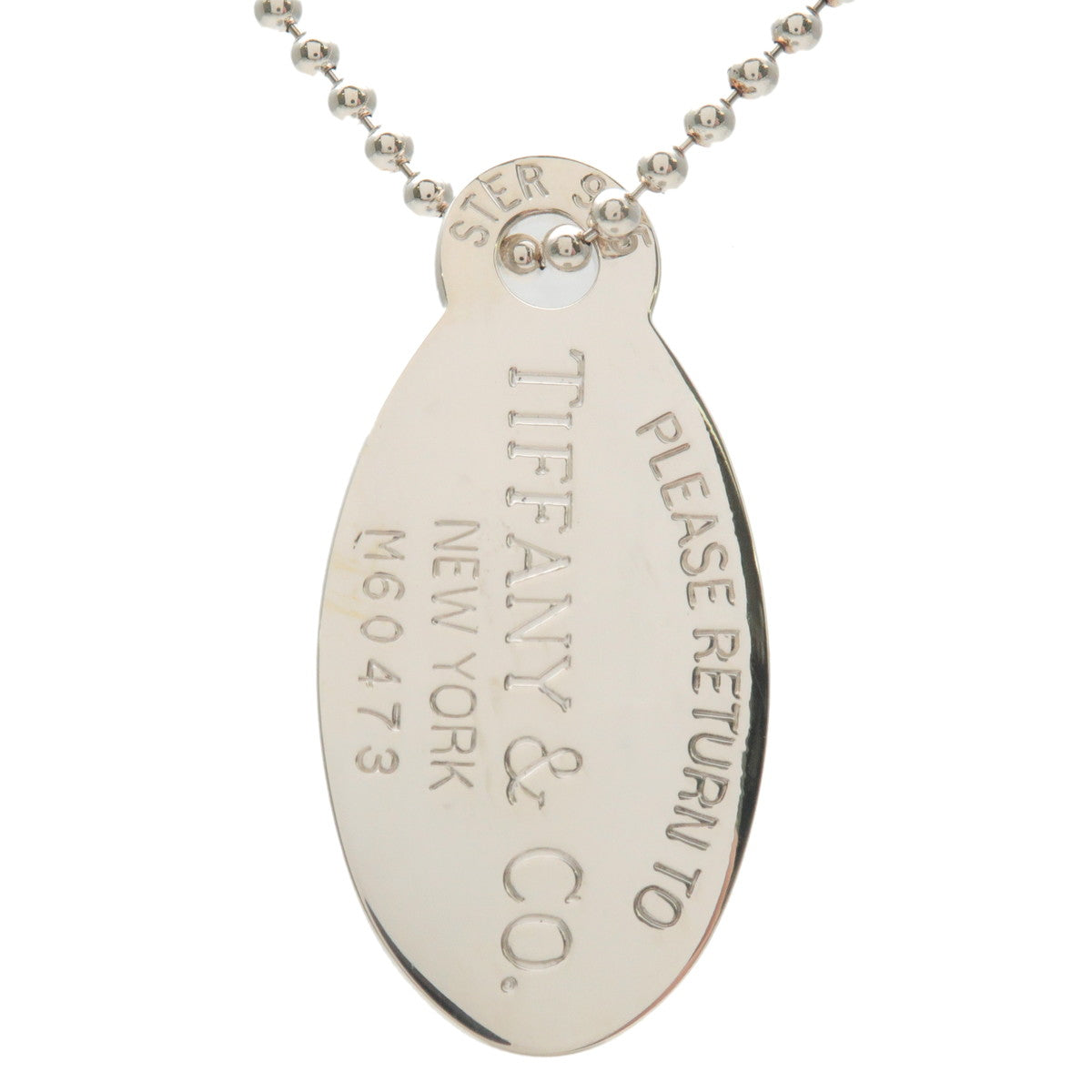 Tiffany&Co.-Return-to-Tiffany-Oval-Tag-Chain-Necklace-Silver