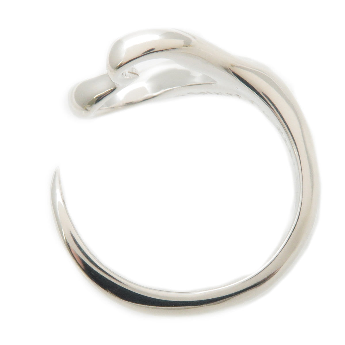 Tiffany&Co. Open Heart Ring Medium SV925 Silver #9.5 US5-5.5