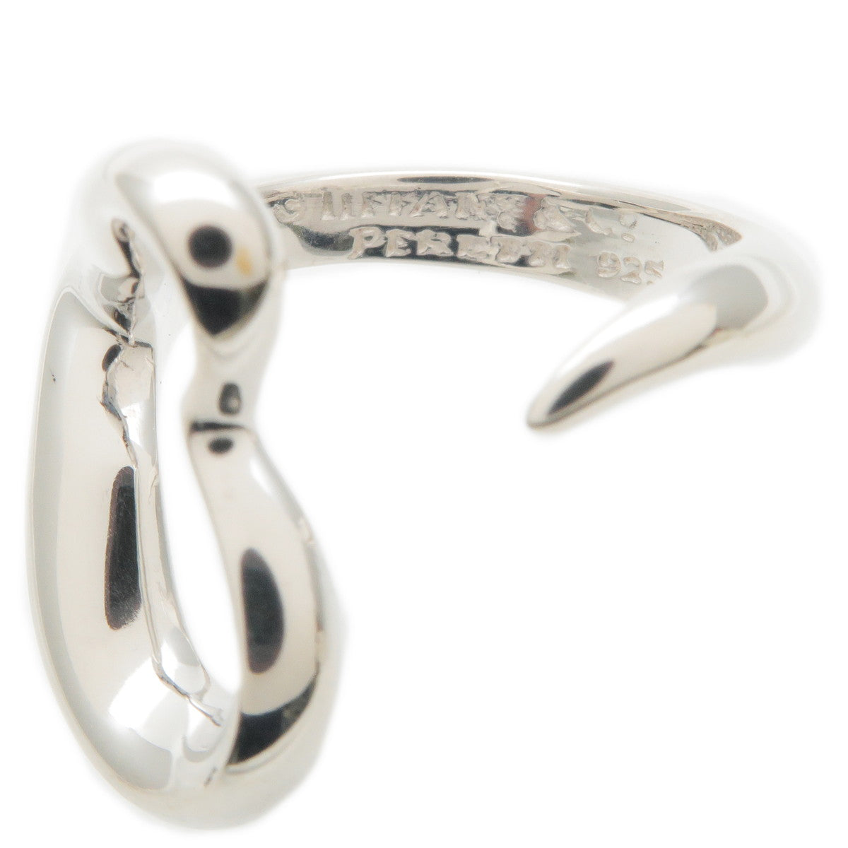 Tiffany&Co. Open Heart Ring Medium SV925 Silver #11.5 US6 EU52