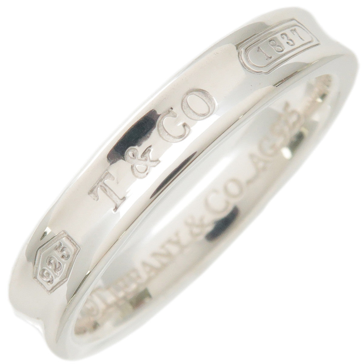 Tiffany&Co.-1837-Narrow-Ring-SV925-Silver-#16.5-US8-HK17.5-EU57