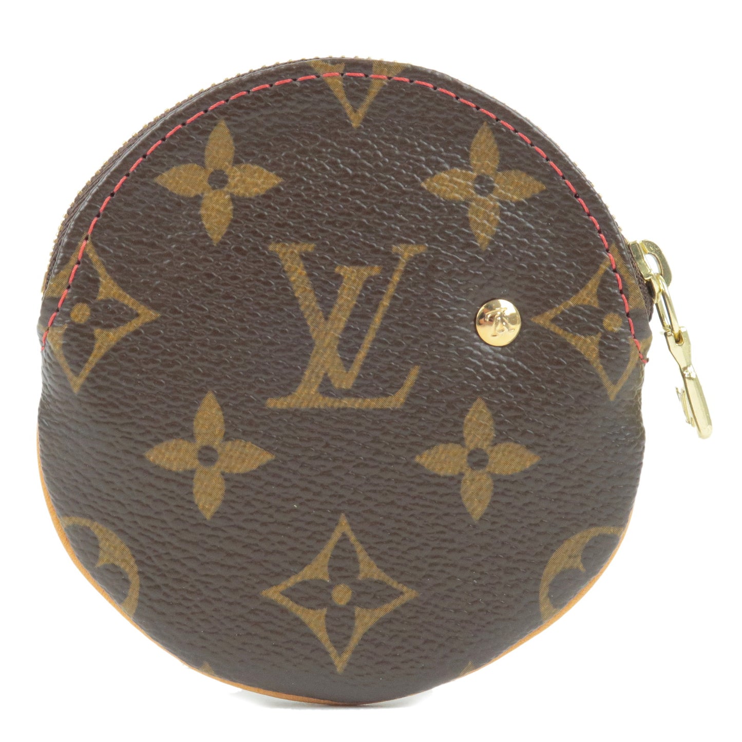 Louis Vuitton Monogram Cherry Porte Monnaie Round Coin Case M95043