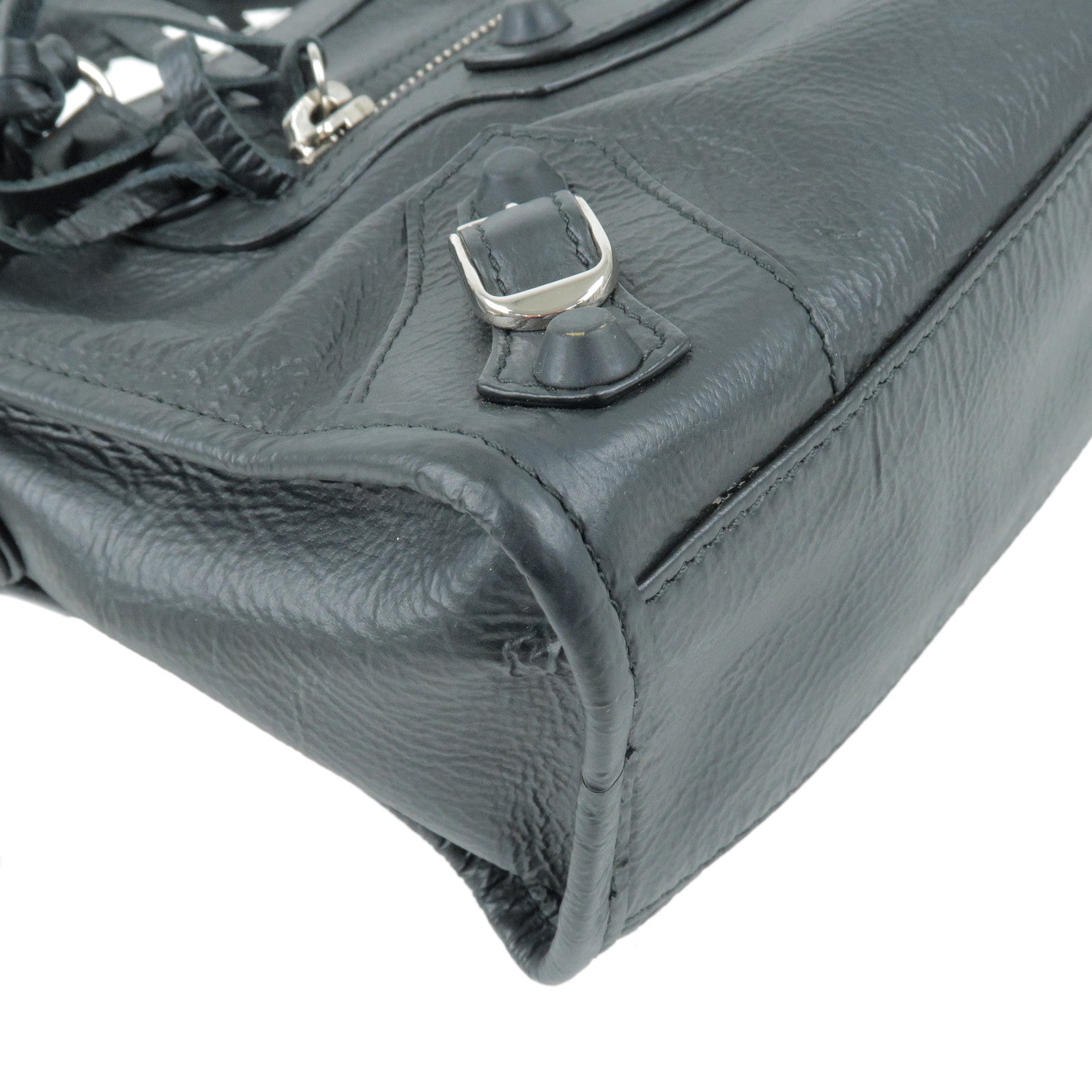 Balenciaga bag Classic Mini City 2way Shoulder Hand Bag 300295 Black women