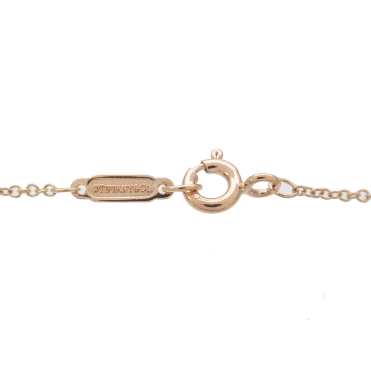 Tiffany&Co. Mini Heart Lock Necklace K18PG 750PG Rose Gold