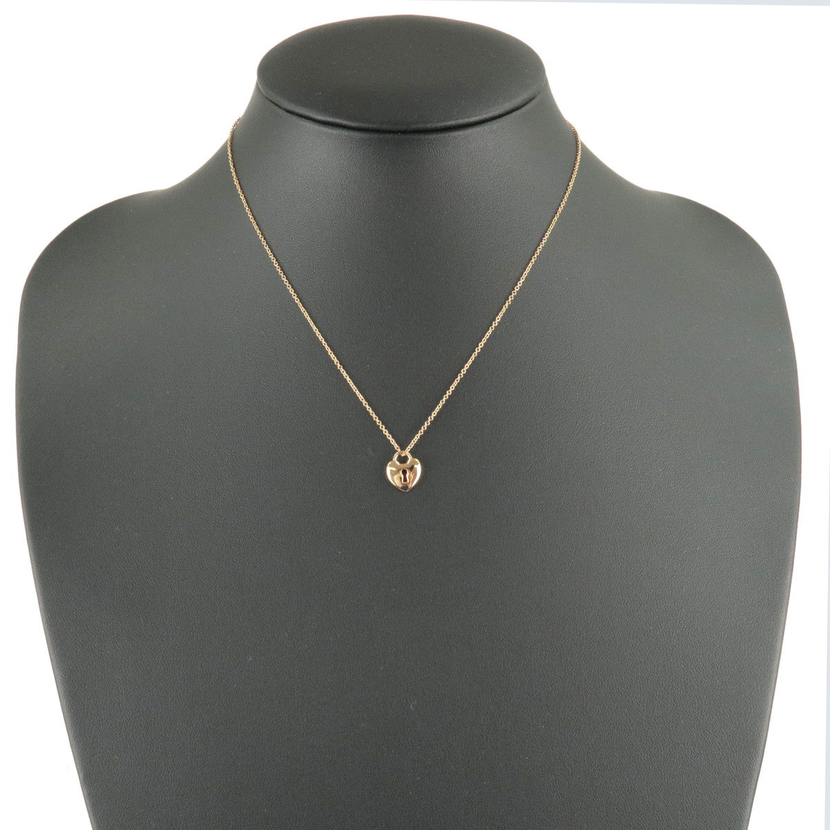Tiffany&Co. Mini Heart Lock Necklace K18PG 750PG Rose Gold