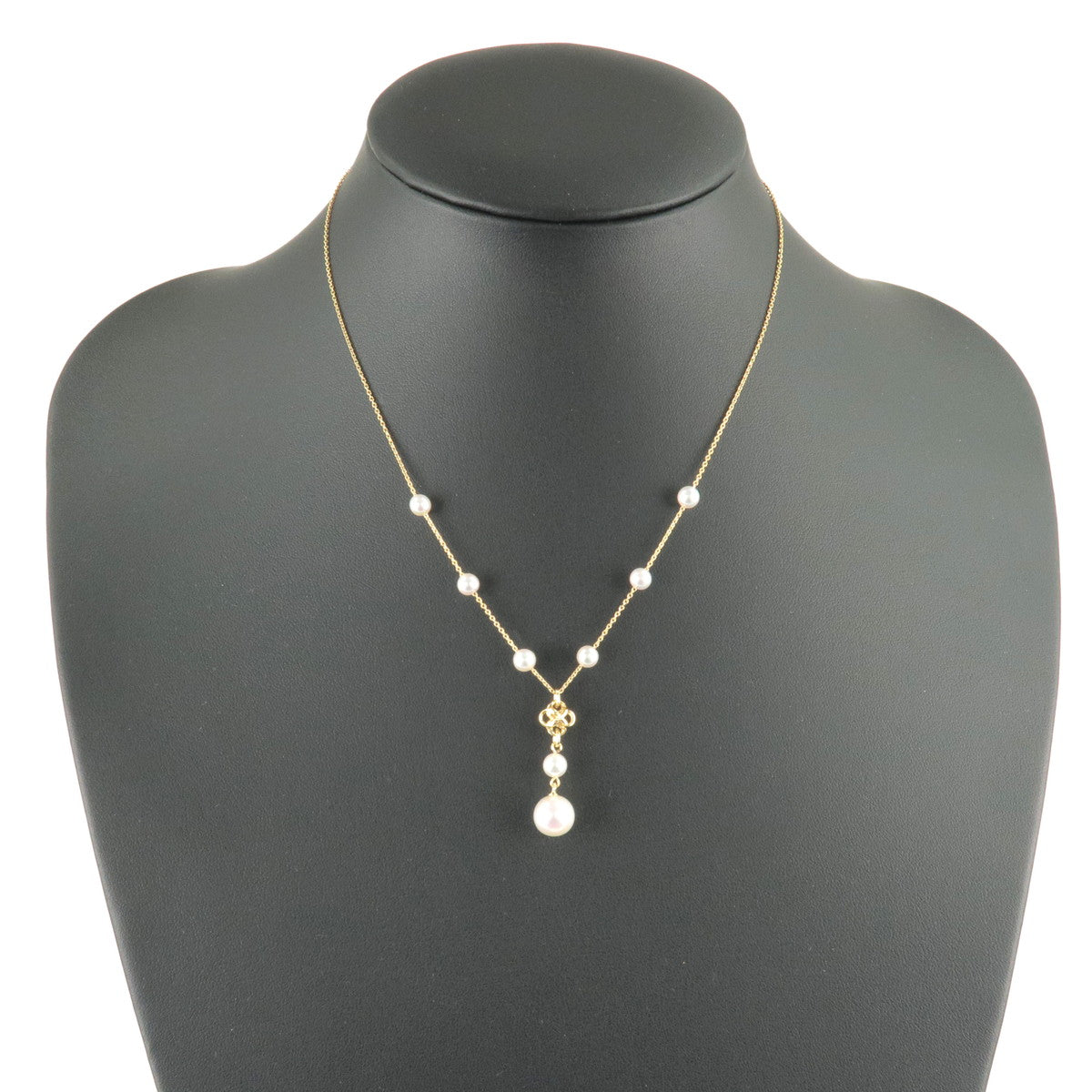 TASAKI-8P-Pearl-Necklace-K18-750-Yellow-Gold-Pearl-4.4-8.3mm