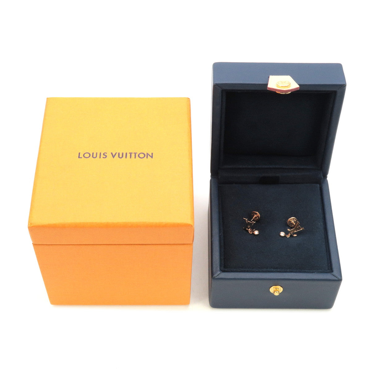 ep_vintage luxury Store - Louis - louis vuitton gold sac - Blossom -  Earrings - Vuitton - Rose - Gold – dct - Puce - LV - Diamond - Idylle