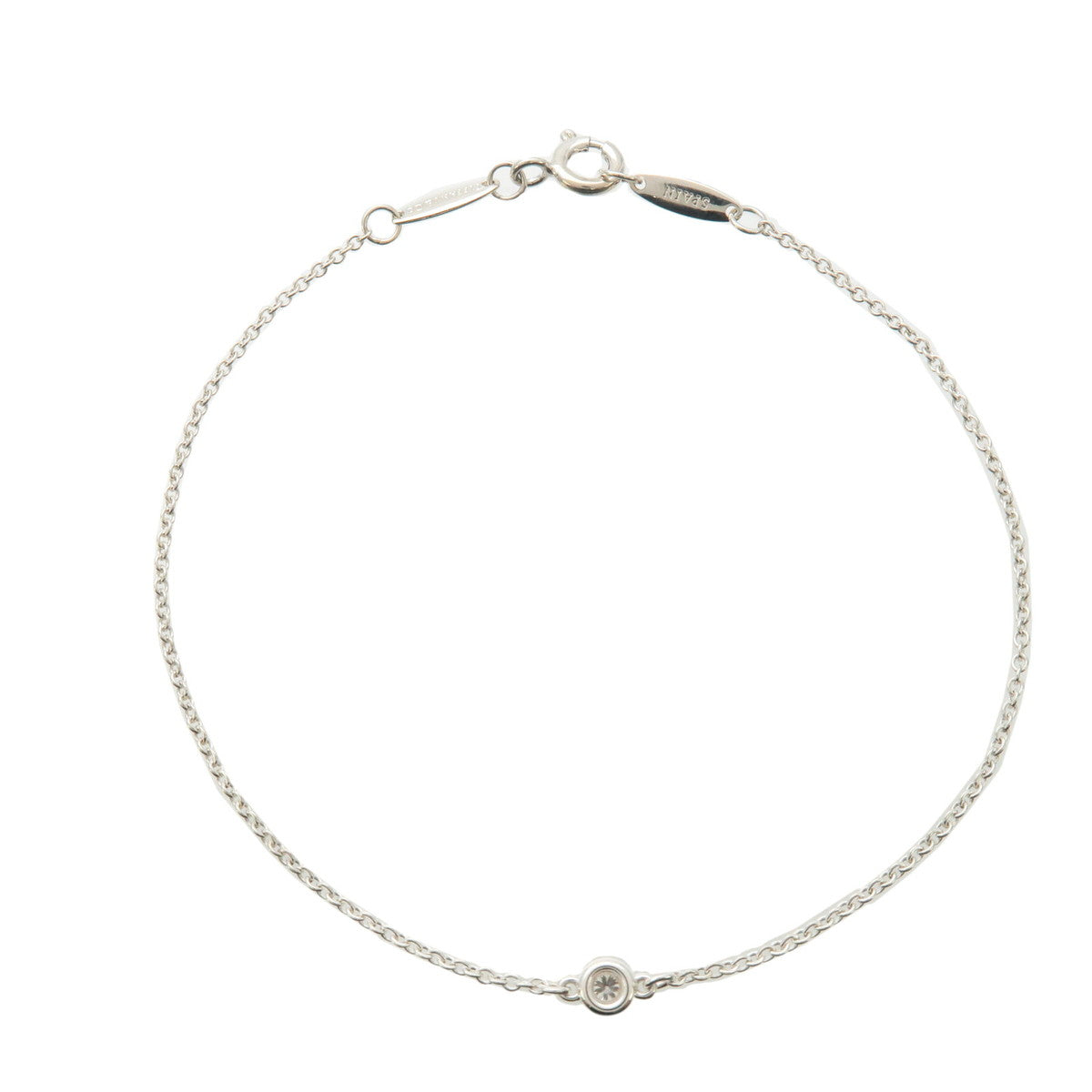 Tiffany&Co. By The Yard 1P Diamond Bracelet 0.03ct Silver