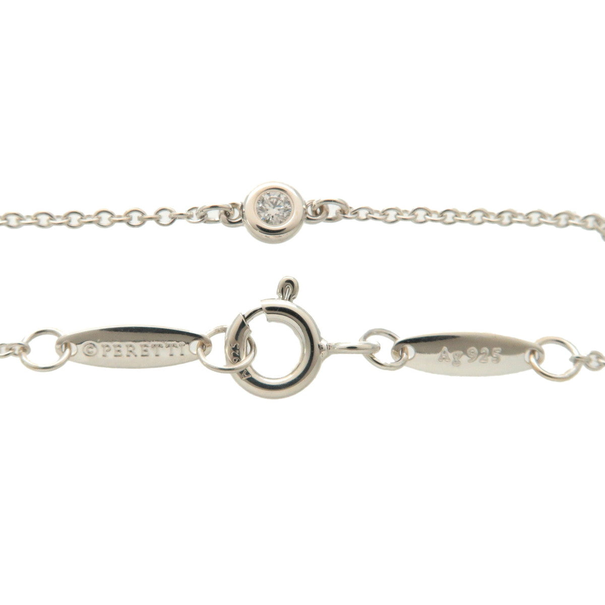 Tiffany&Co. By The Yard 1P Diamond Bracelet 0.03ct Silver
