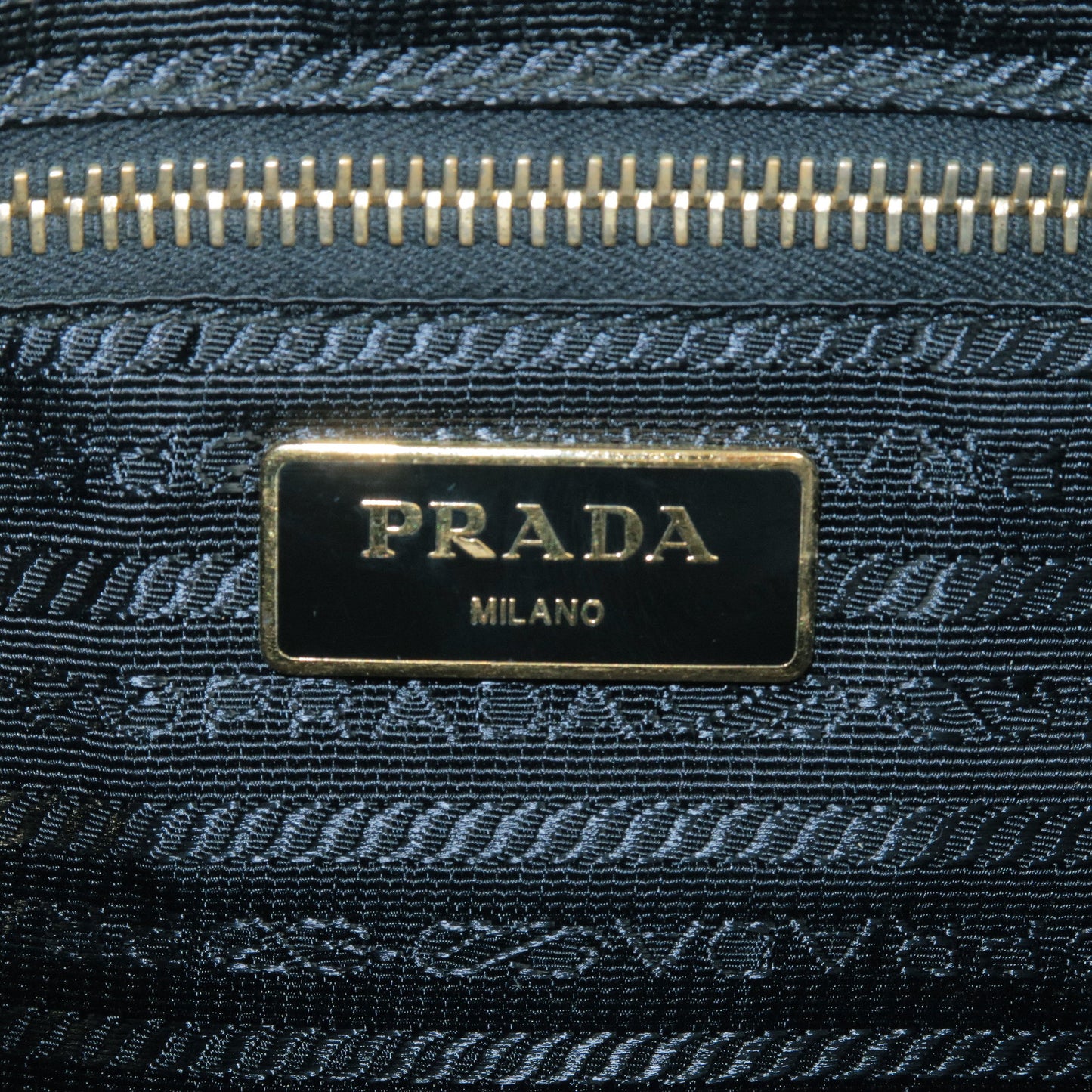 PRADA Nylon Leather Shoulder Bag Purse NERO Black BT0706