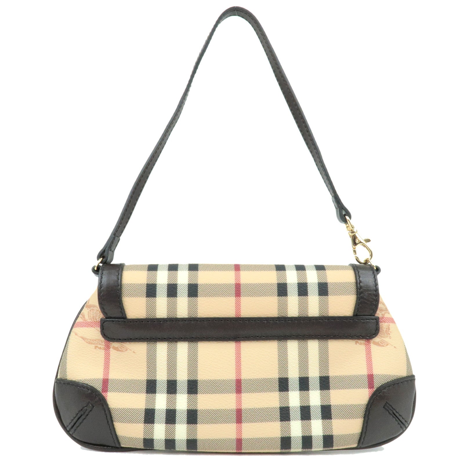 Burberry Beige Vintage Check PVC and Leather Tote