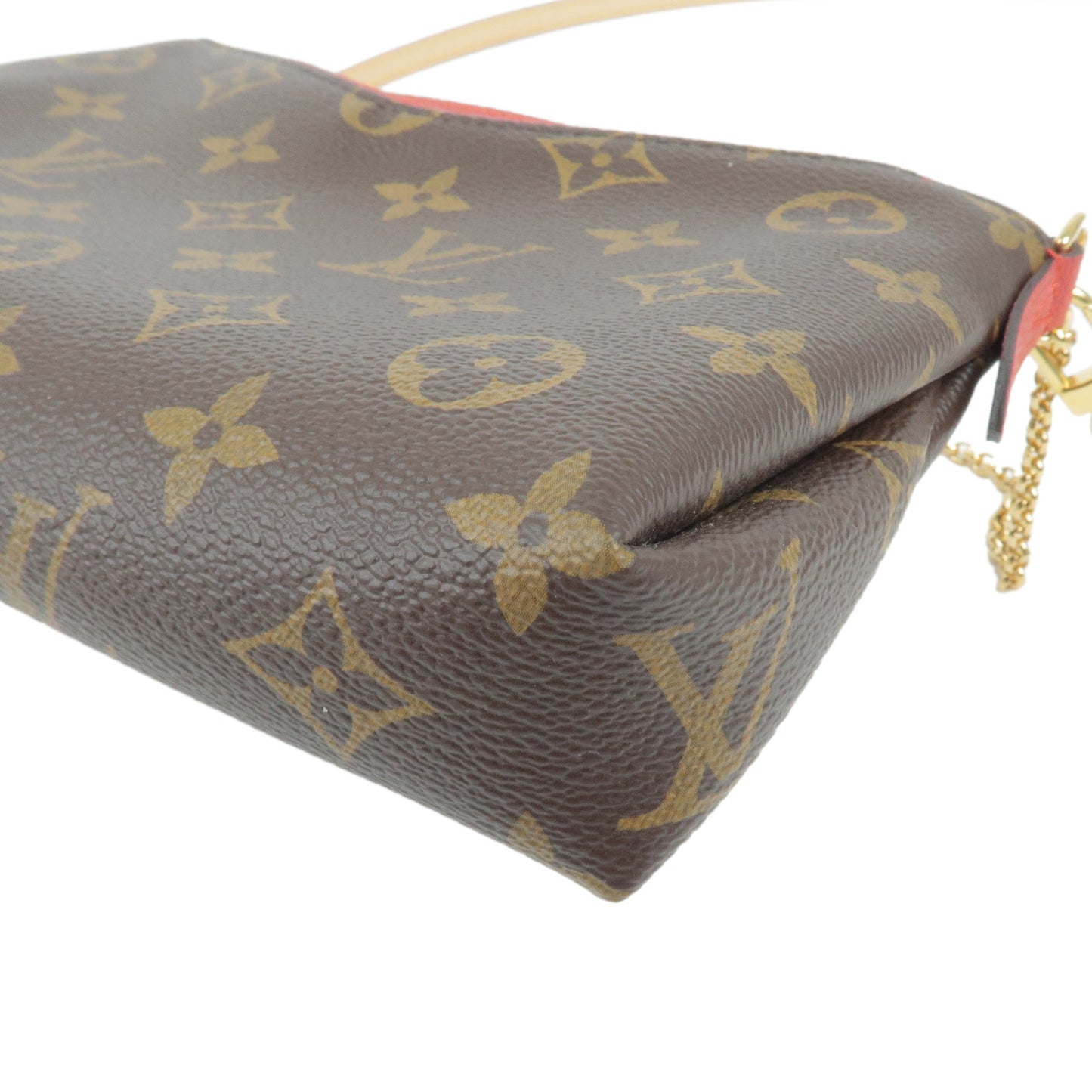 Louis Vuitton Monogram Pallas Clutch 2 Way Bag Cerise M41638