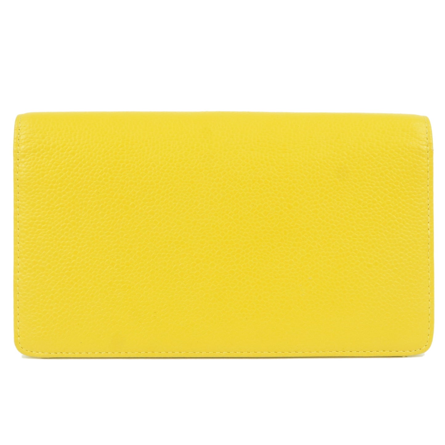 CHANEL-Caviar-Skin-Bi-Fold-Long-Wallet-Yellow-A48651 – dct
