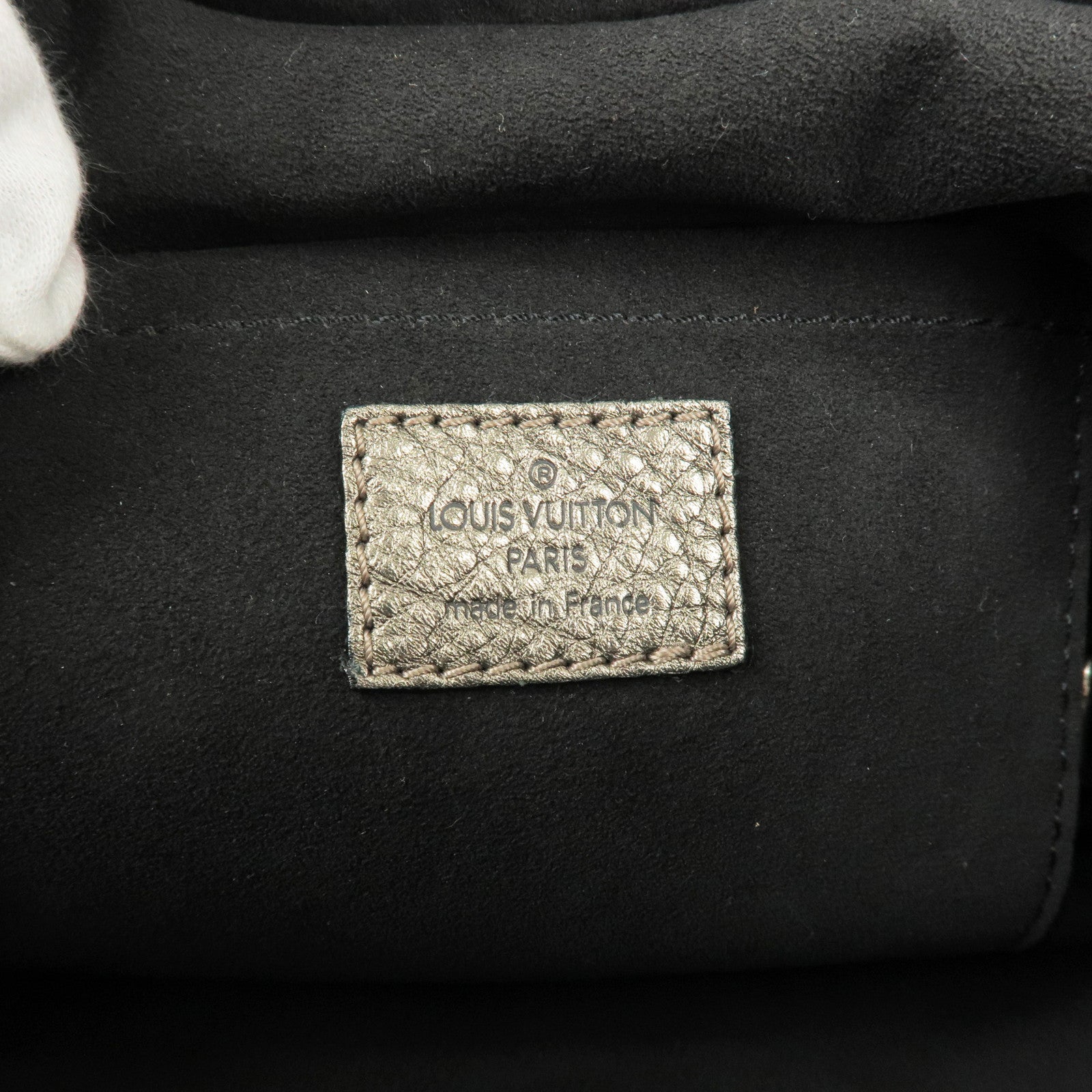 Louis Vuitton Vintage Black Monogram Mahina XS Denim Shoulder