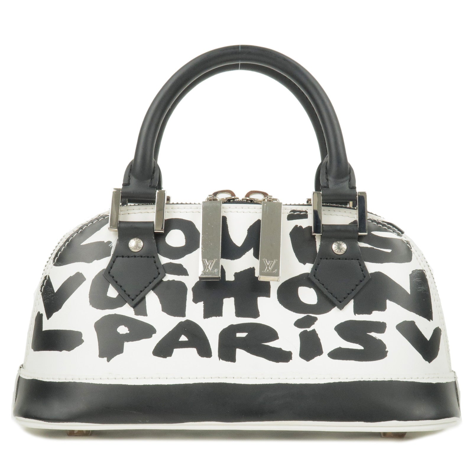 Louis-Vuitton-Monogram-Graffiti-Alma-PM-Hand-Bag-Black-M92177