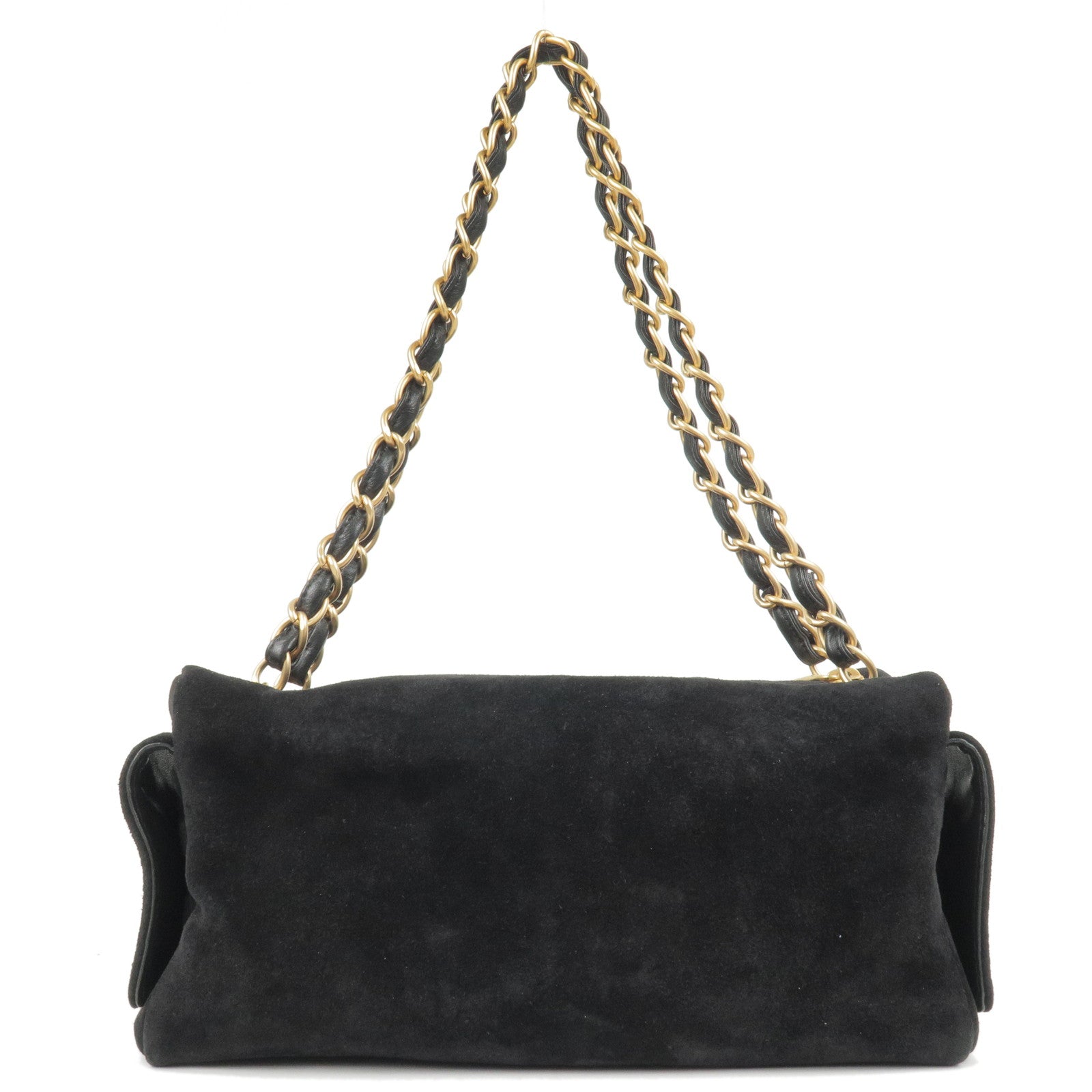 CHANEL-Suede-Leather-Chain-Shoulder-Bag-Boston-Bag-Black – dct-ep_vintage  luxury Store