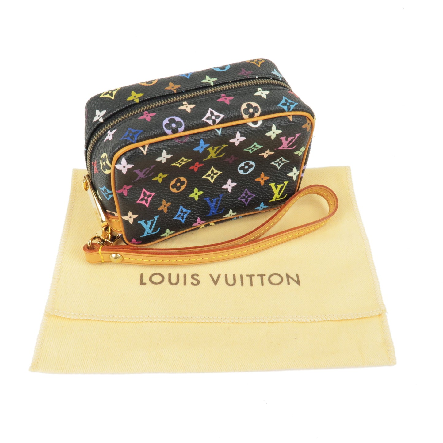 Auth LOUIS VUITTON Trousse Wapity Pouch Wristlet Bag M58034 Multi-Color  36631064