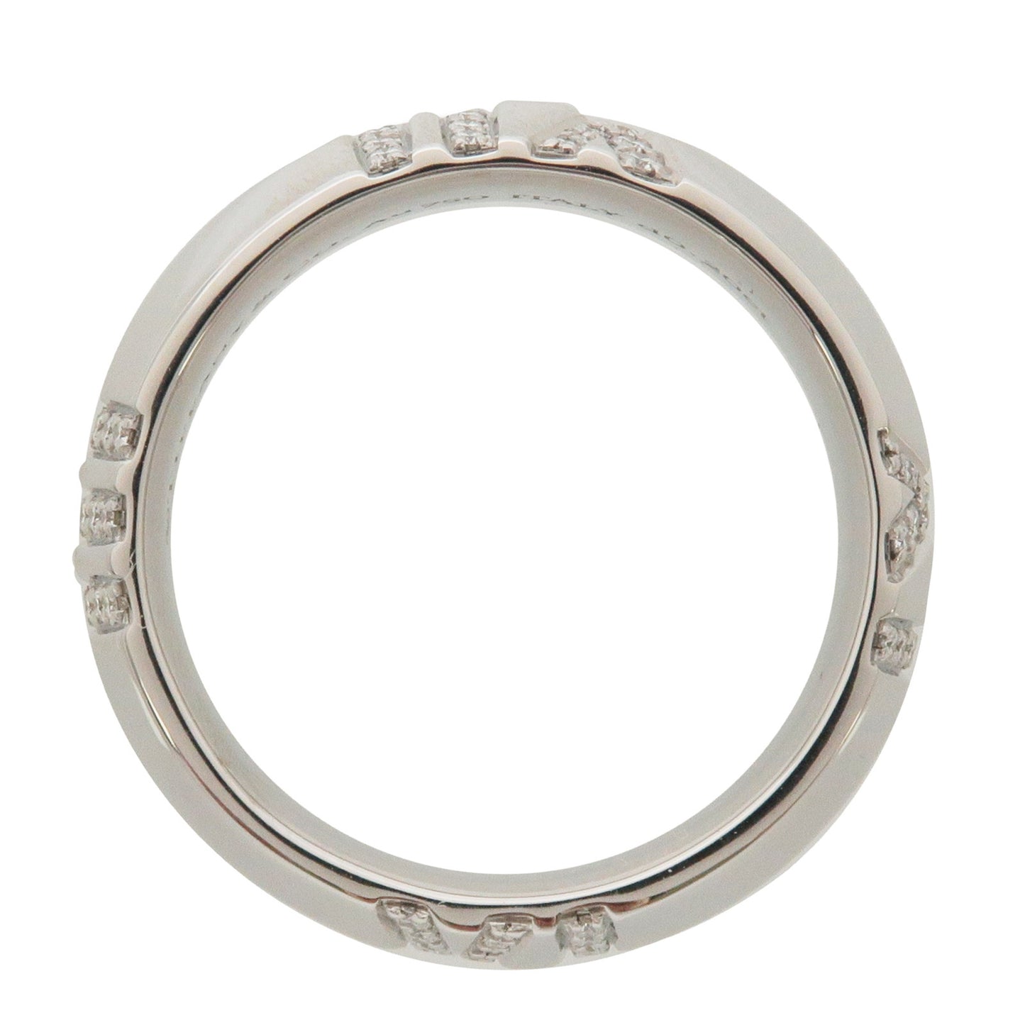 Tiffany&Co. Atlas X Closed Wide Diamond Ring 750WG US8-8.5