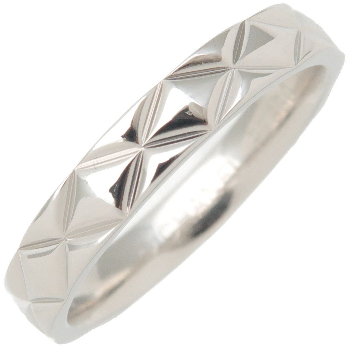 CHANEL-Matelasse-Ring-Medium-950-Platinum-#56-US7.5-HK16.5-EU56
